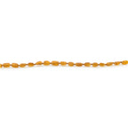 Baltic Amber Teething Necklace. Olive Light Cognac Rough 5mm - OL17