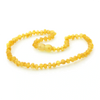 Baltic Amber Teething Necklace. Baroque Yellow 4mm - BA60