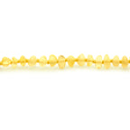 Baltic Amber Teething Necklace. Baroque Milky Yellow 4mm - BA46