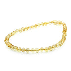 Baltic Amber Teething Necklace. Baroque Yellow 5mm - BA17