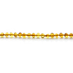 Baltic Amber Teething Necklace. Baroque Light Cognac 5mm - BA6