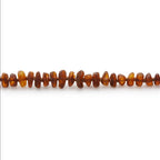 Baltic Amber Teething Necklace. Roundel Cognac 5mm - RO23