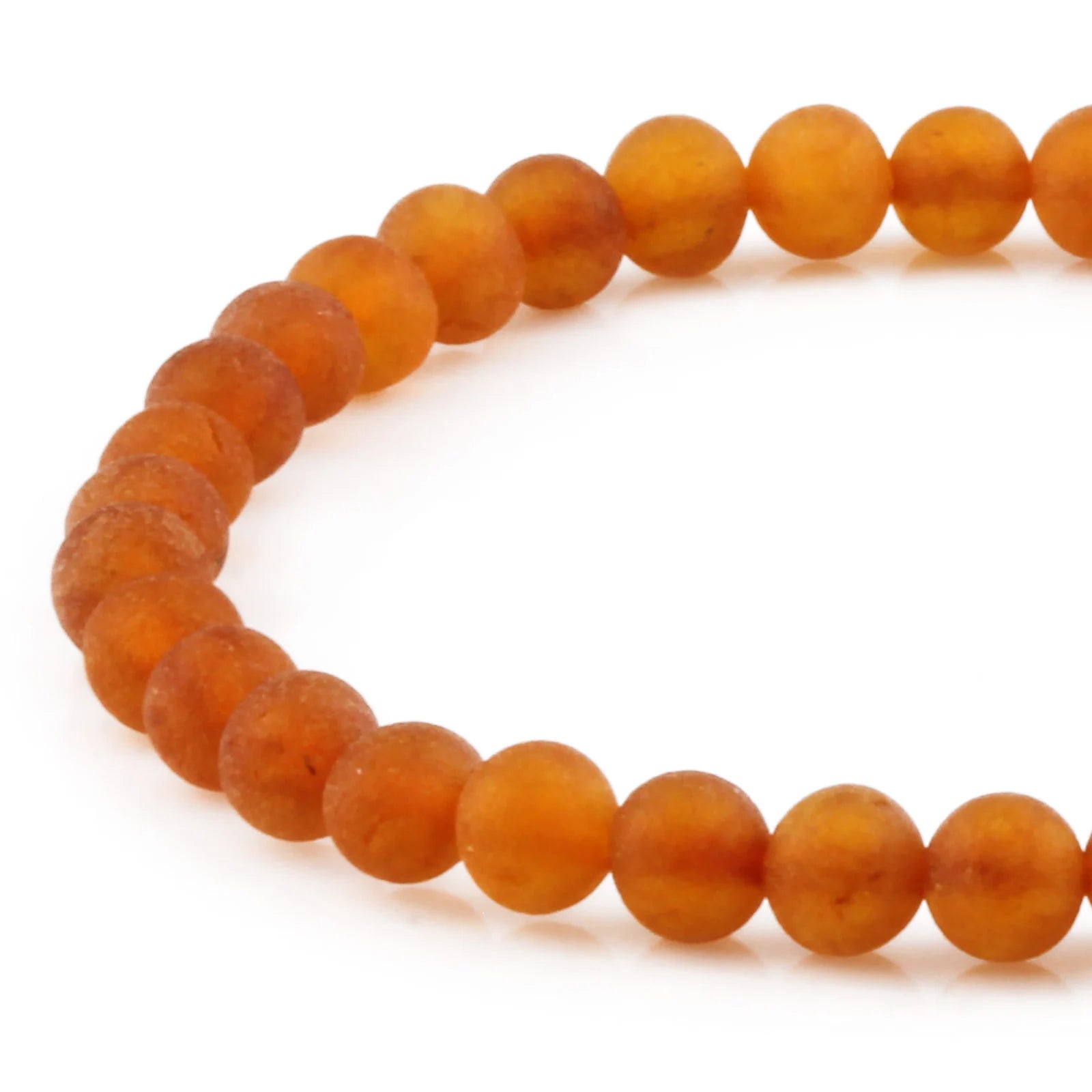 Adult Baltic Amber Bracelet. Baroque Light Cognac 5mm - XB54LCM