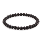 Adult Baltic Amber Bracelet. Baroque Black 5mm - XB54BM