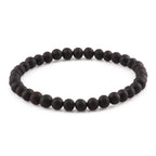 Adult Baltic Amber Bracelet. Baroque Black 5mm - XB54BM