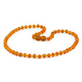 Honey Baltic amber baroque adult necklace, 42cm