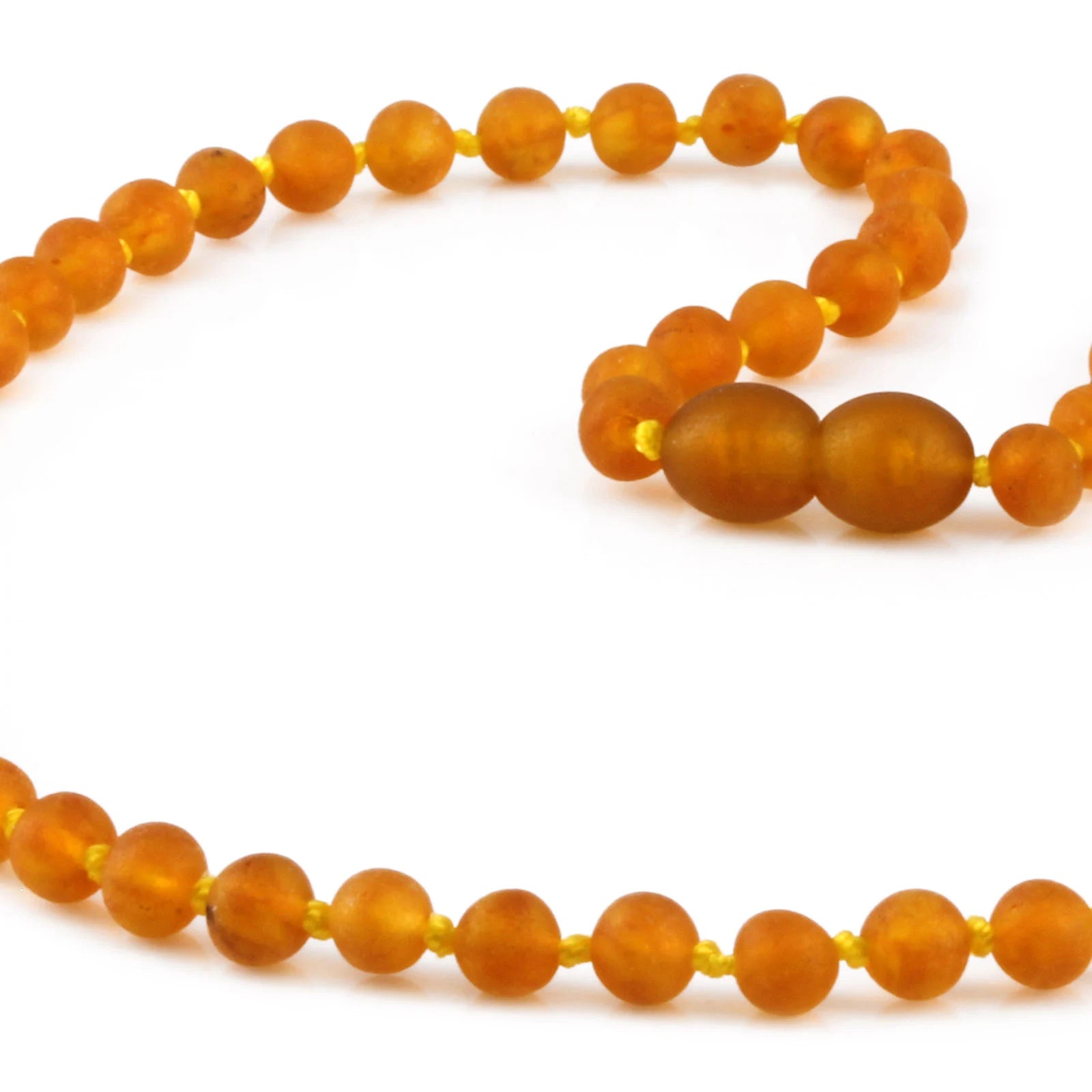 Adult Baltic Amber Necklace. Baroque Light Cognac 5mm - XB54LCM-Y