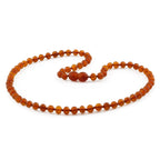 Adult Baltic Amber Necklace. Baroque Light Cognac 5mm - XB54LCM