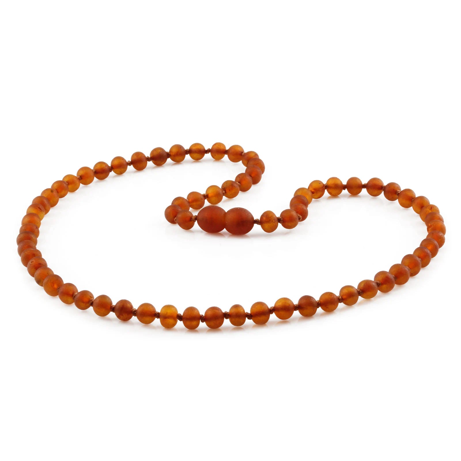 Adult Baltic Amber Necklace. Baroque Light Cognac 5mm - XB54LCM