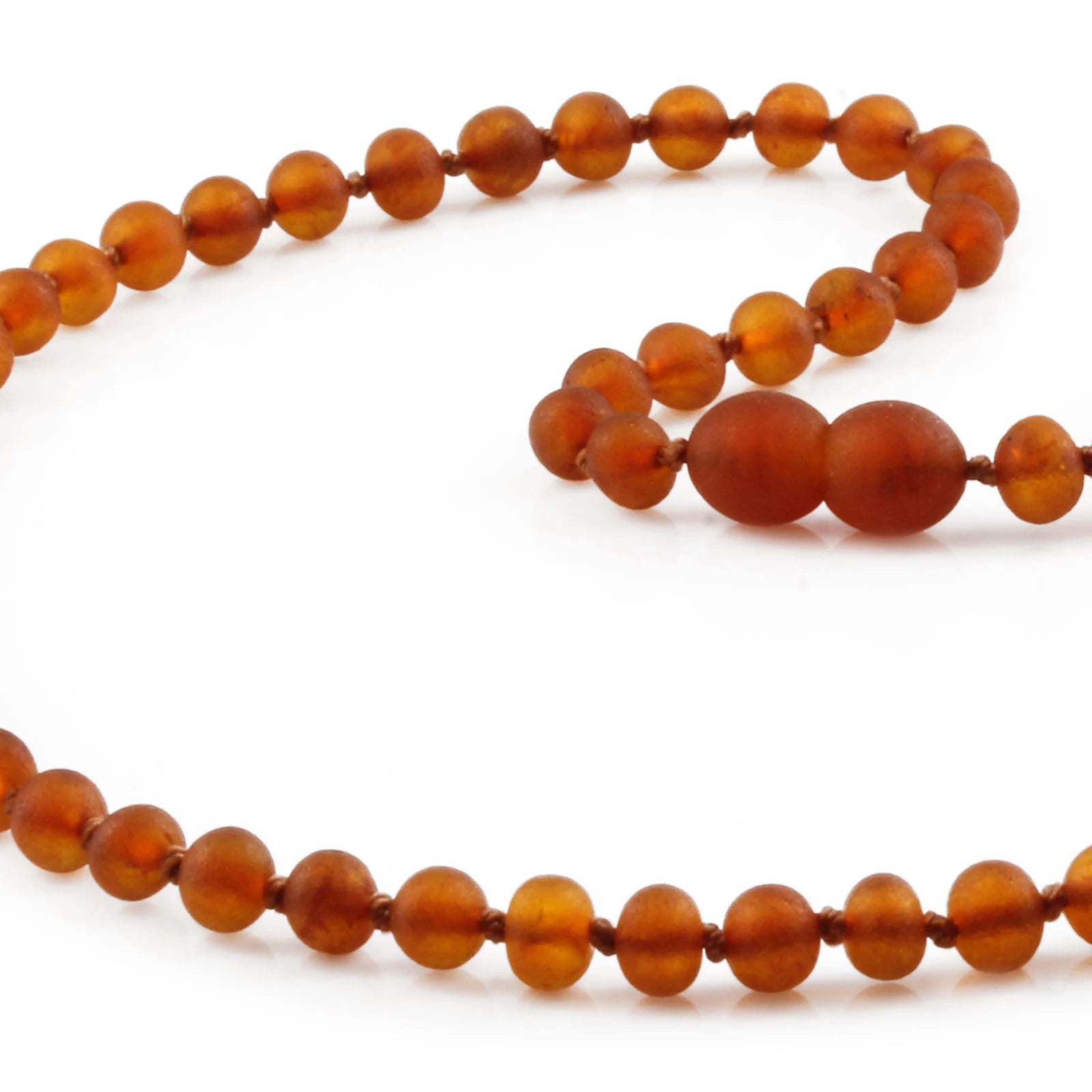 Adult Baltic Amber Necklace. Baroque Light Cognac 5mm - XB54LCM