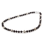 Natural Baltic Amber Junior Necklace with Kiwi Jasper. Baroque 5mm - JN90