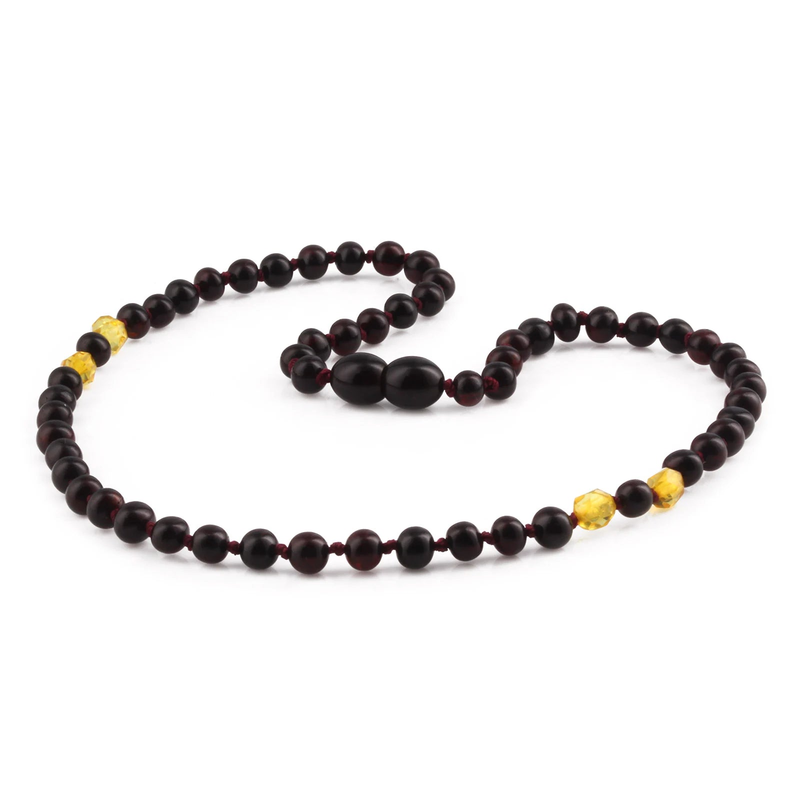 Natural Baltic Amber Junior Necklace. Baroque 5mm - JN113