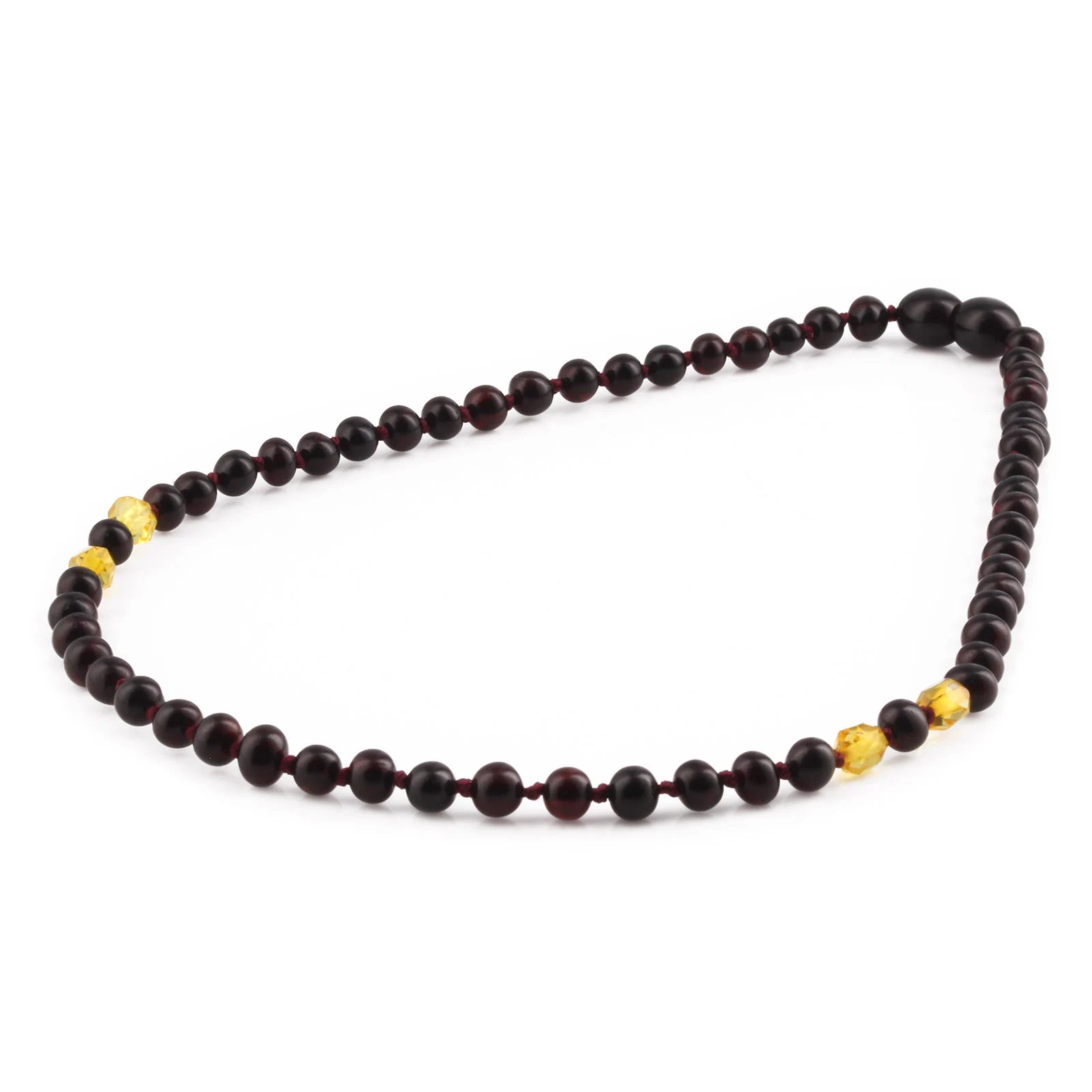 Natural Baltic Amber Junior Necklace. Baroque 5mm - JN113