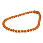 Baltic Amber Teething Necklace. Baroque Light Cognac 5mm - XB54LCM-Y