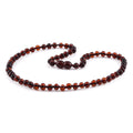 Adult Baltic Amber Necklace. Baroque Dark Cognac 5mm - XB54DC