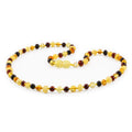 Adult Baltic Amber Necklace. Baroque Multicolour 5mm - XB54M1
