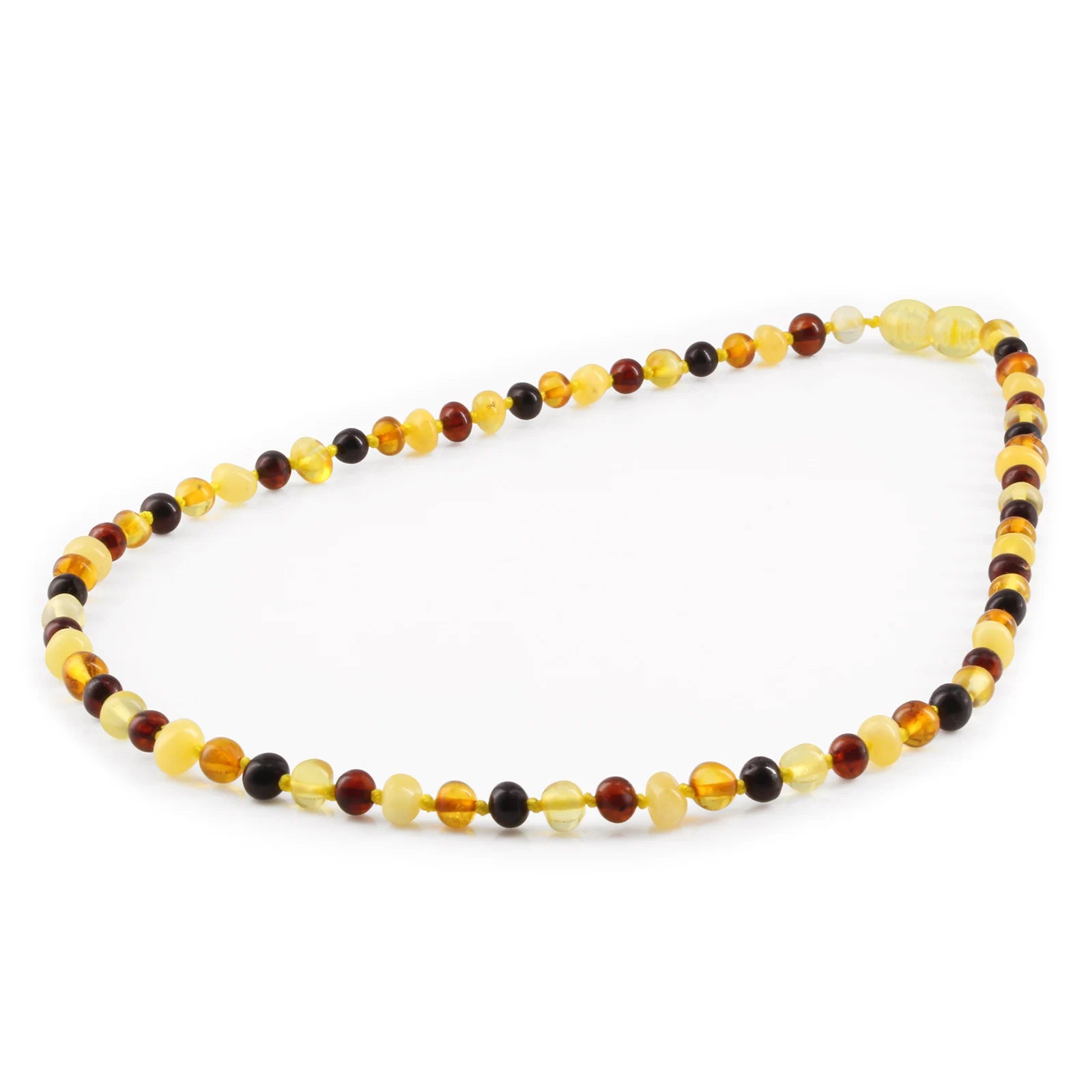 Adult Baltic Amber Necklace. Baroque Multicolour 5mm - XB54M1