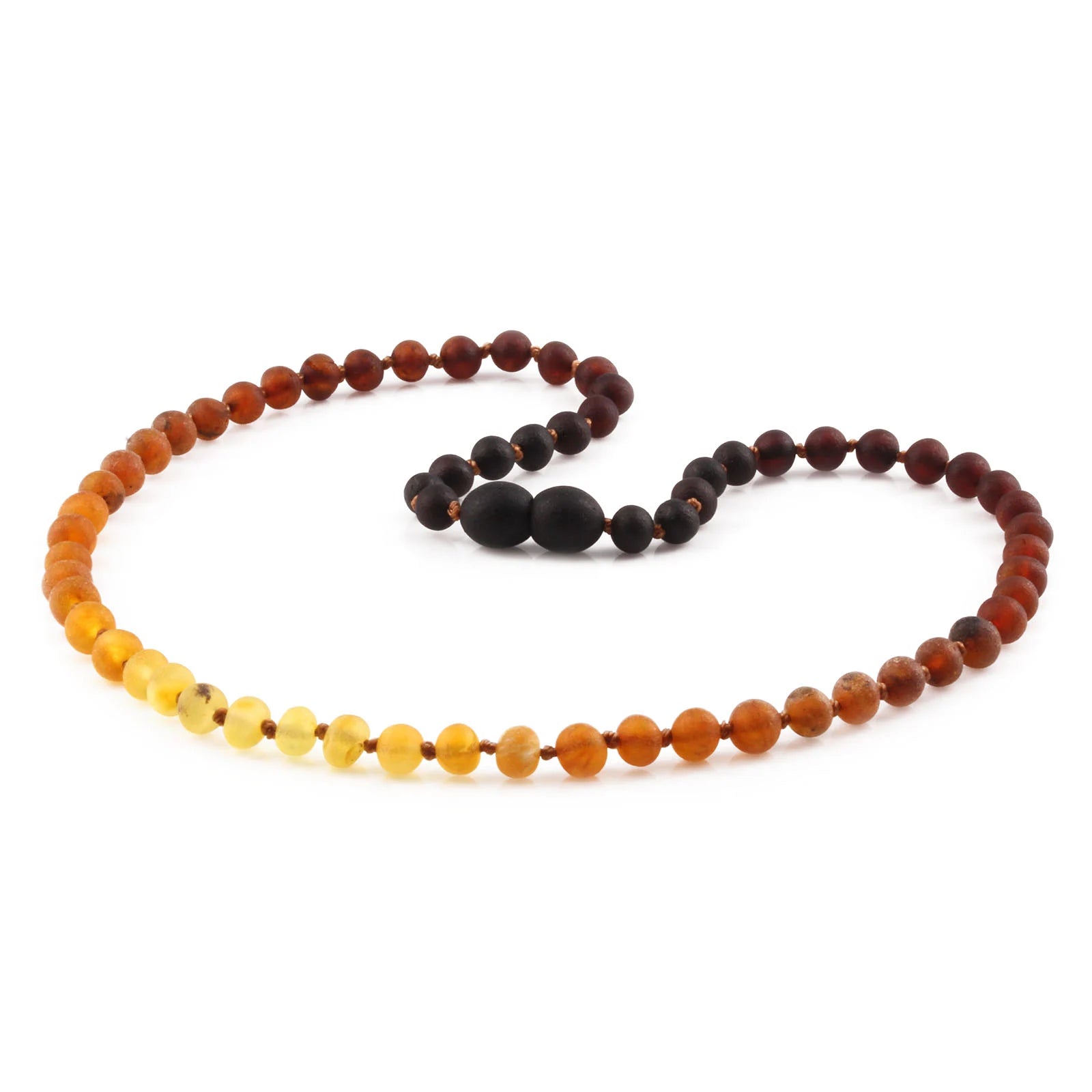 Adult Baltic Amber Necklace. Baroque Rainbow 5mm - XB54R2M