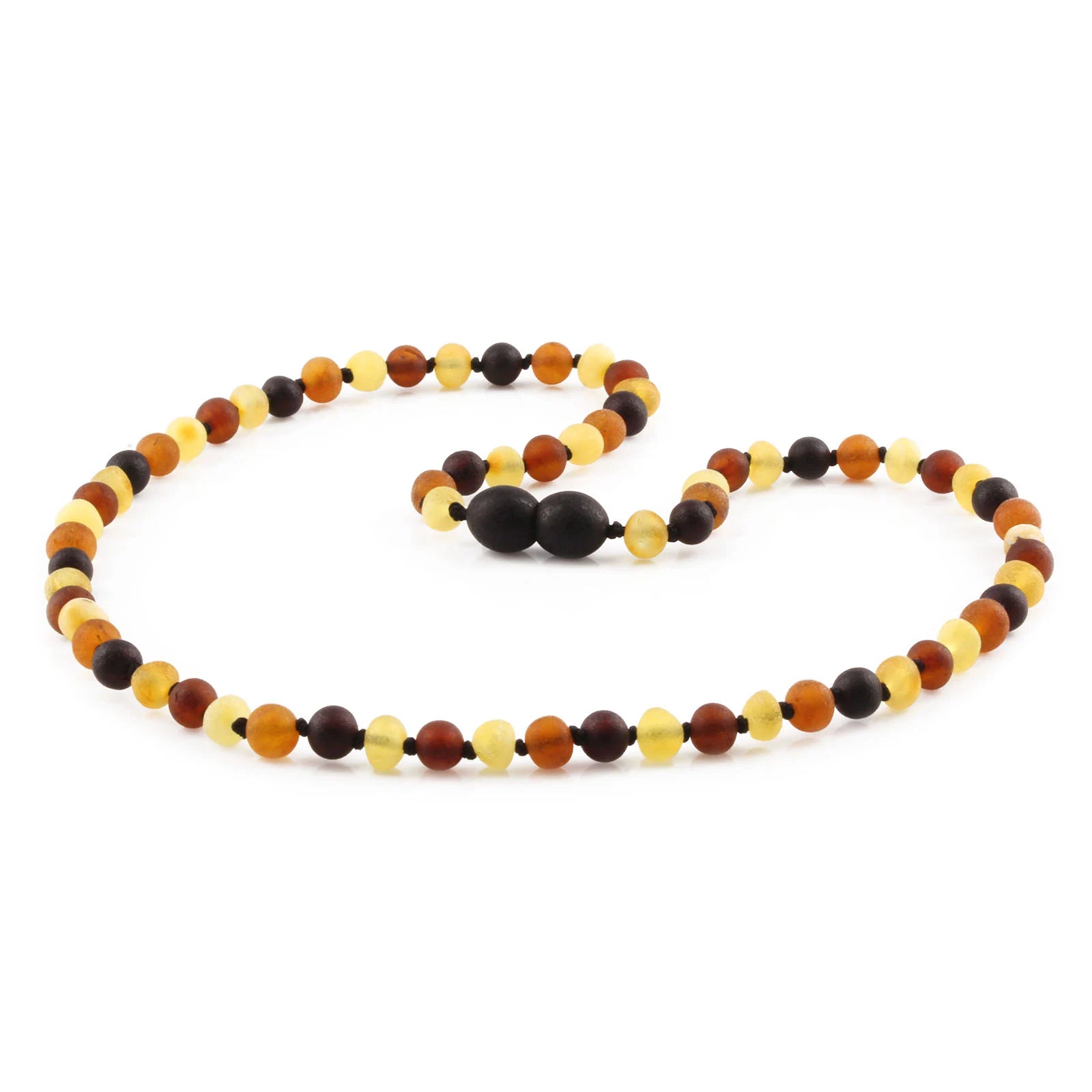Adult Baltic Amber Necklace. Baroque Multicolour 5mm - XB54M2M