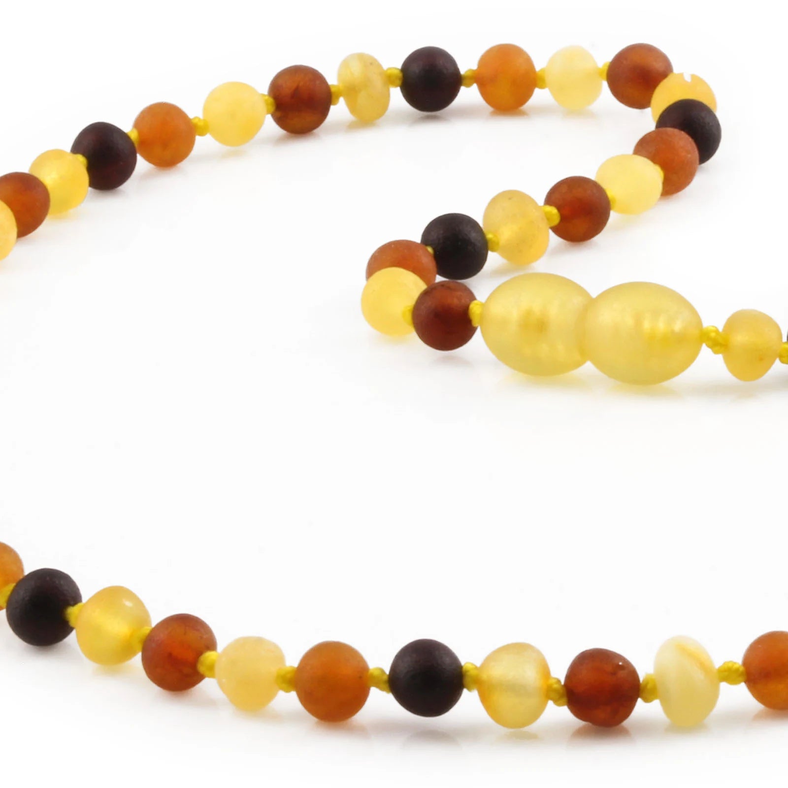 Adult Baltic Amber Necklace. Baroque Multicolour 5mm - XB54M1M
