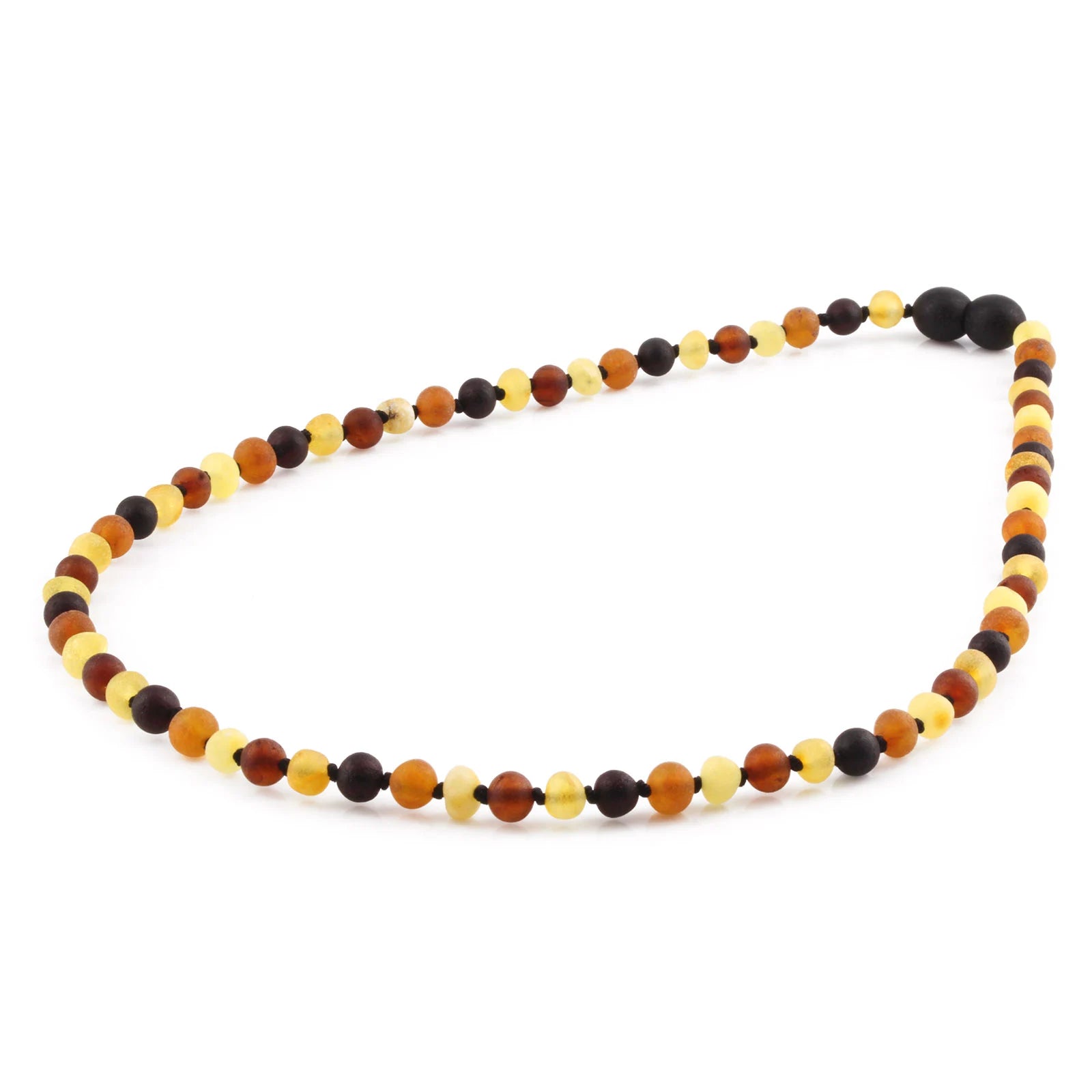 Adult Baltic Amber Necklace. Baroque Multicolour 5mm - XB54M2M