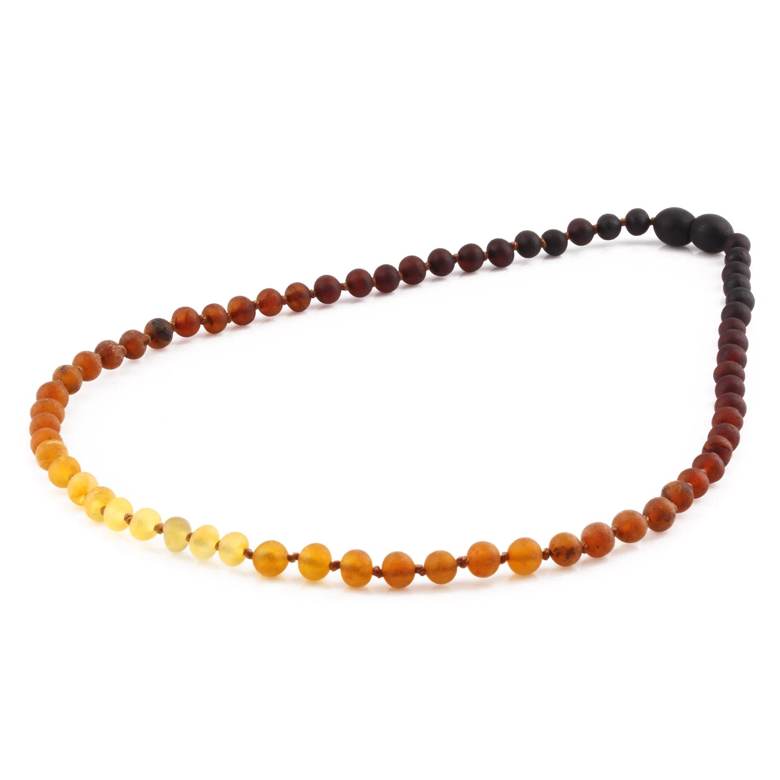 Adult Baltic Amber Necklace. Baroque Rainbow 5mm - XB54R2M