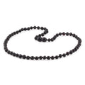 Adult Baltic Amber Necklace. Baroque Black 5mm - XB54B
