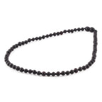 Adult Baltic Amber Necklace. Baroque Black 5mm - XB54B