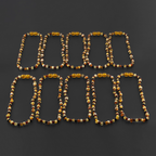 Baltic Amber Baby Teething Necklace Baroque Multicolor Glossy Finish - Wholesale Lot of 10pcs - 32cm / 12.6in - XB43M