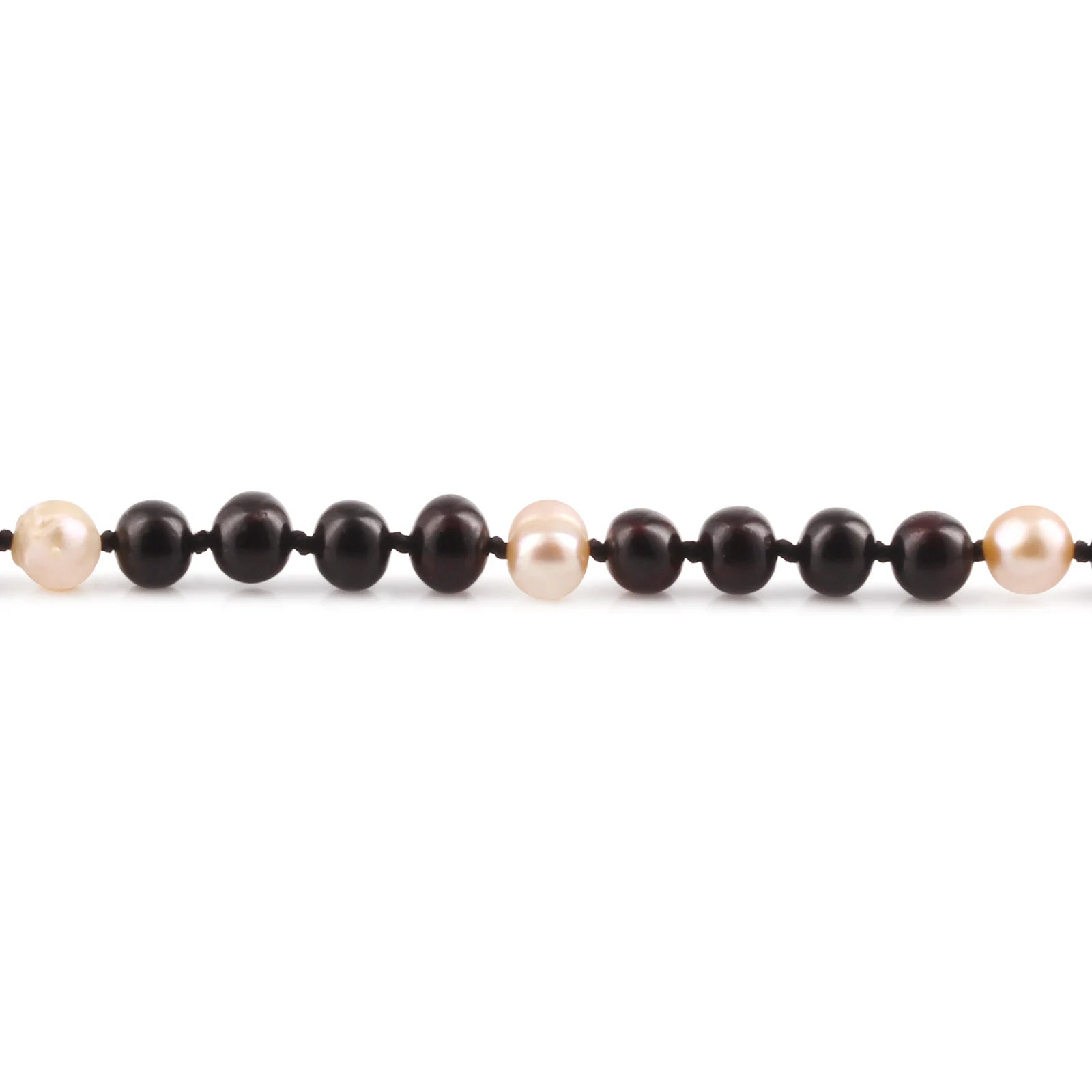 Natural Baltic Amber Junior Necklace with Freshwater Pearl. Baroque 6mm - P3