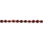 Baltic Amber Teething Necklace. Olive Dark Cognac 5mm - XO54DC