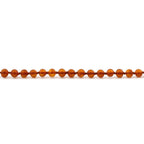 Natural Baltic Amber Junior Necklace. Baroque Light Cognac 5mm - XB54LCM