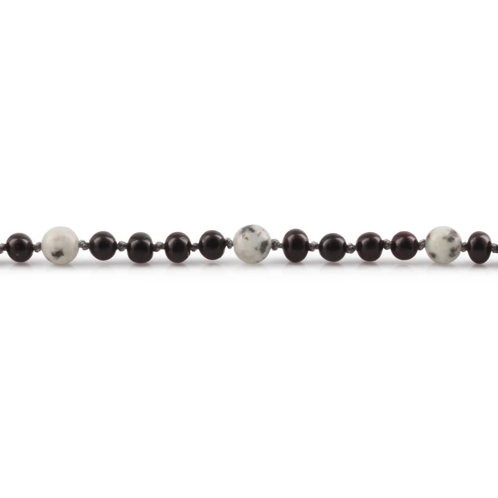 Natural Baltic Amber Junior Necklace with Kiwi Jasper. Baroque 5mm - JN90
