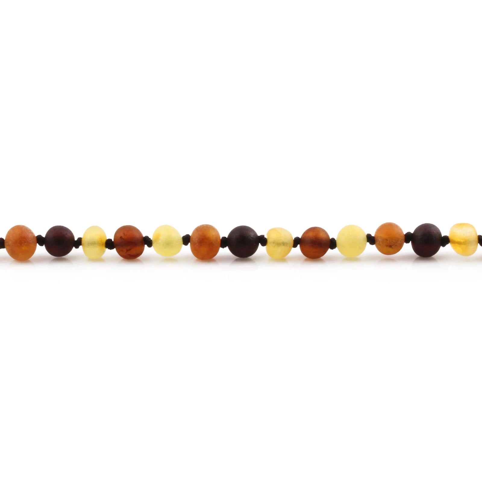 Natural Baltic Amber Junior Necklace. Baroque Multicolour 5mm - XB54M2M
