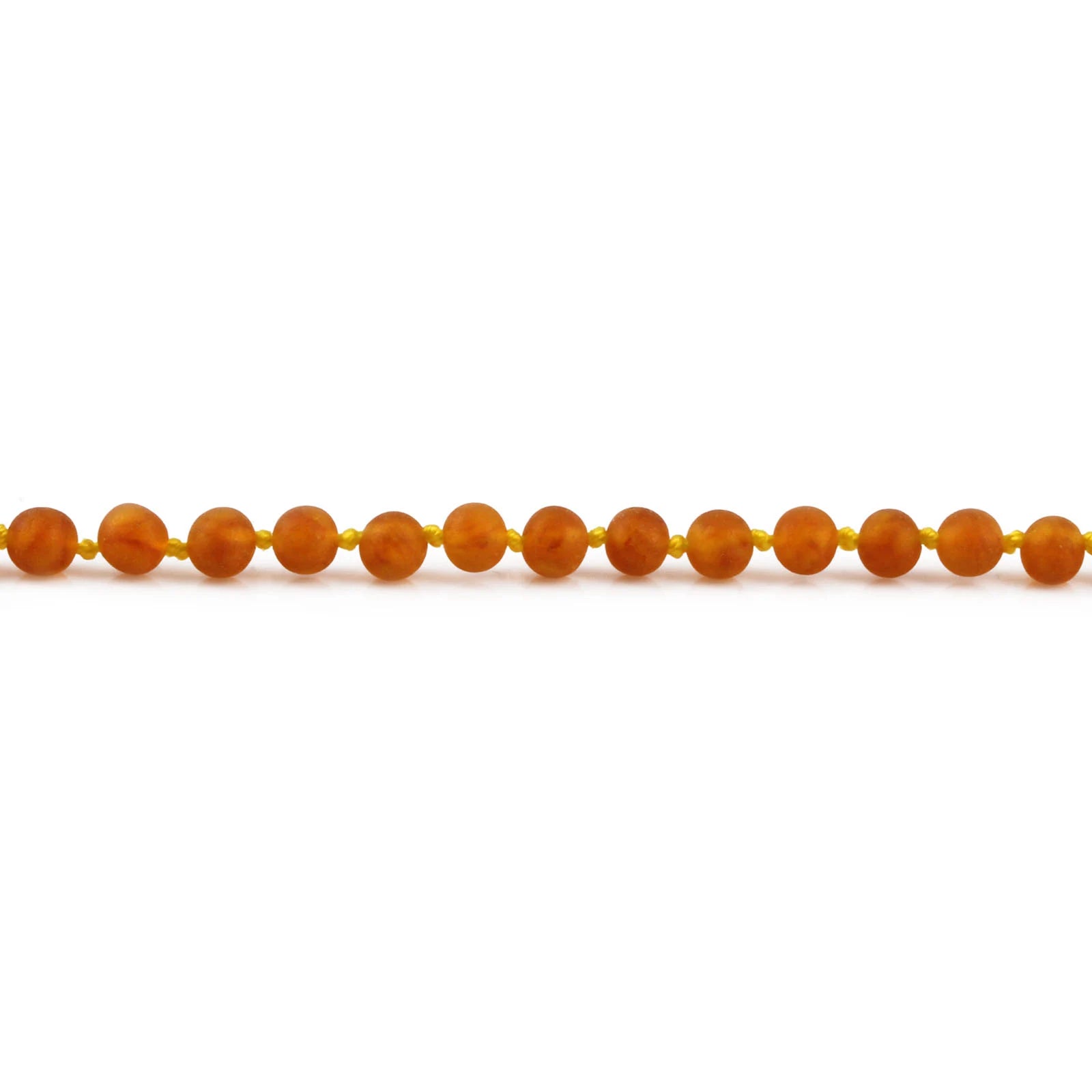 Baltic Amber Teething Necklace. Baroque Light Cognac 5mm - XB54LCM-Y