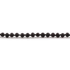 Baltic Amber Teething Necklace. Baroque Black 5mm - XB54BM