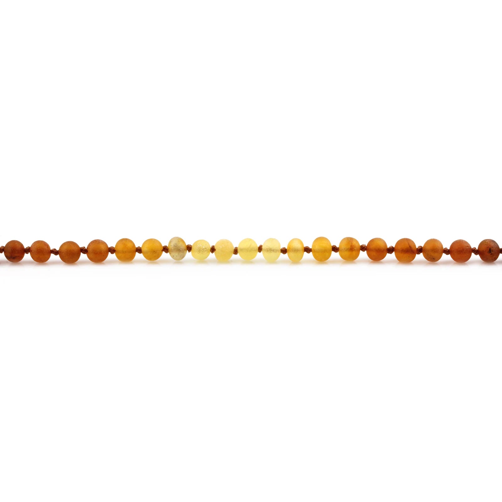 Baltic Amber Teething Necklace. Baroque Rainbow 5mm - BA27