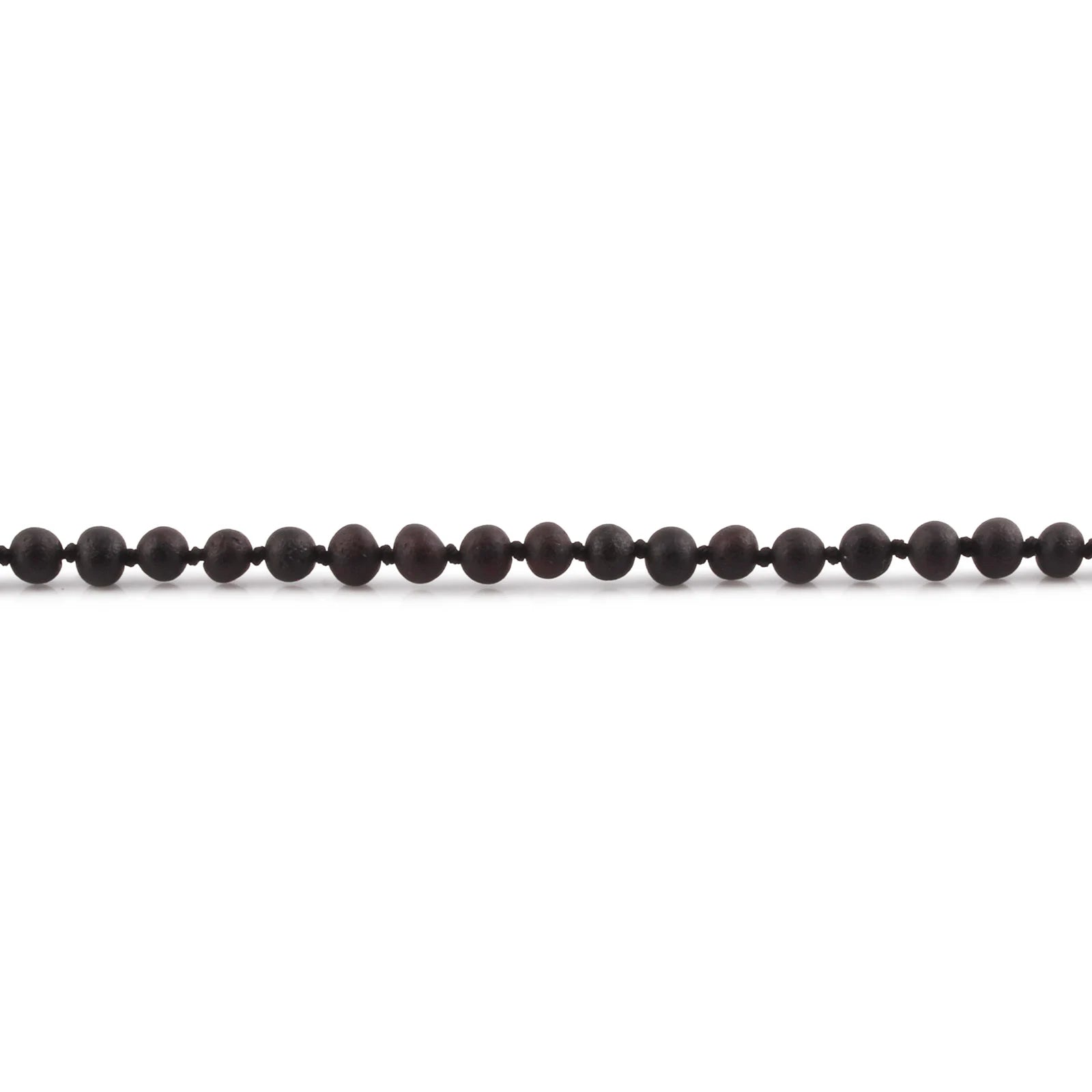 Adult Baltic Amber Necklace. Baroque Black 5mm - XB54BM