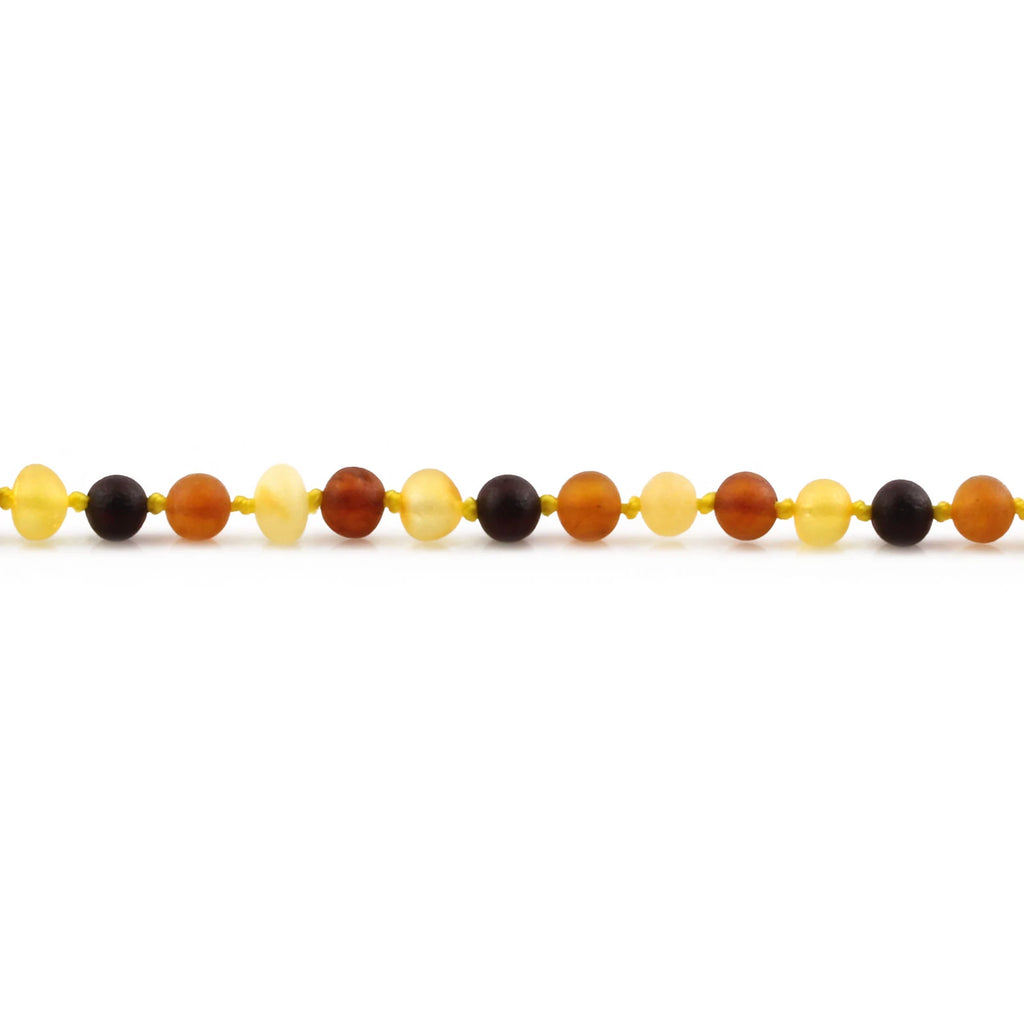 Adult Baltic Amber Necklace. Baroque Multicolour 5mm - XB54M1M