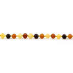 Adult Baltic Amber Necklace. Baroque Multicolour 5mm - XB54M1M