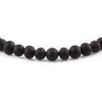 Adult Baltic Amber Bracelet. Baroque Black 5mm - XB54BM