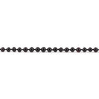 Adult Baltic Amber Necklace. Baroque Black 5mm - XB54B