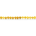 Baltic Amber Teething Necklace. Baroque Milky Orange 6mm - BA23