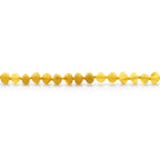 Baltic Amber Teething Bracelet. Baroque Milky Orange 5mm - BA78