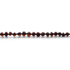 Baltic Amber Teething Bracelet. Baroque Dark Cognac 5mm - BA157