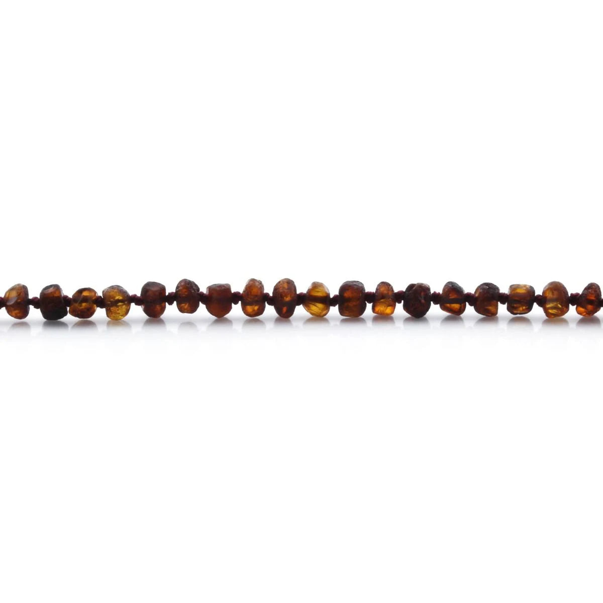 Baltic Amber Teething Necklace. Roundel Cognac 5mm - RO24