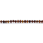 Baltic Amber Teething Bracelet. Roundel Cognac 5mm - RO38