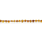 Baltic Amber Teething Necklace. Baroque Cognac 4mm - BA61