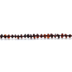 Baltic Amber Teething Necklace. Roundel Dark Cognac 5mm - RO5