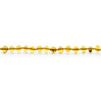 Baltic Amber Teething Bracelet. Baroque Light Cognac 5mm - BA82